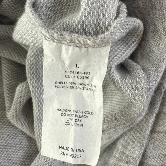 mmmmmm Be Kind Graphic Gray Hoodie Pullover Sweatshirt Womens Size L - Picture 5 of 5